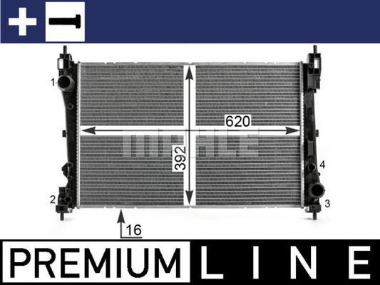 MAHLE CR 1997 000P - Radiator, engine cooling onlydrive.pro