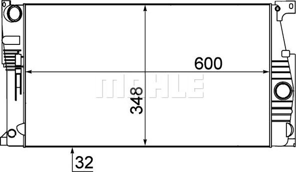 MAHLE CR 1907 000P - Radiaator,mootorijahutus onlydrive.pro