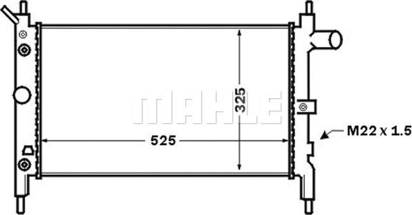 MAHLE CR 1492 000S - Radiator, engine cooling onlydrive.pro