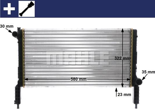 MAHLE CR 1446 000S - Radiator, engine cooling onlydrive.pro