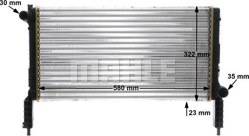 MAHLE CR 1446 000S - Radiator, engine cooling onlydrive.pro