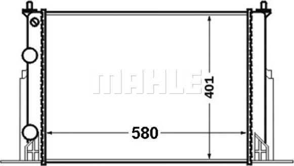 MAHLE CR 1450 000S - Радиатор, охлаждение двигателя onlydrive.pro