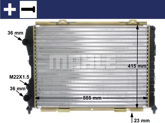 MAHLE CR 1408 000S - Radiator, engine cooling onlydrive.pro