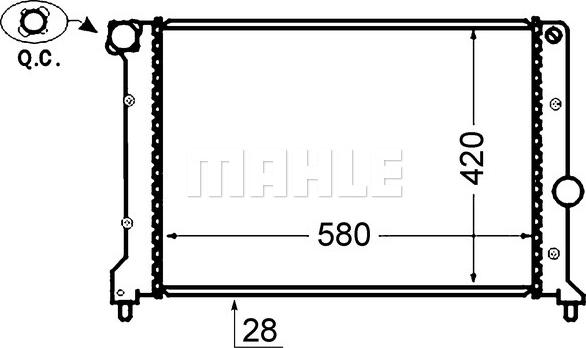 MAHLE CR 1413 000S - Radiator, engine cooling onlydrive.pro