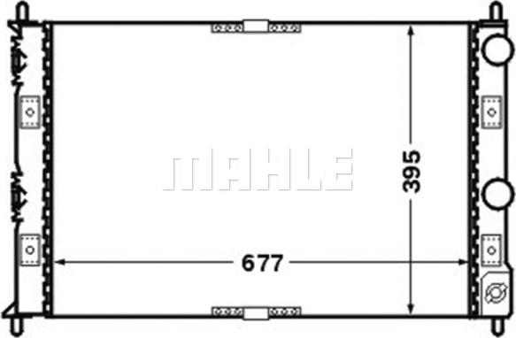 MAHLE CR 1427 000S - Radiator, engine cooling onlydrive.pro