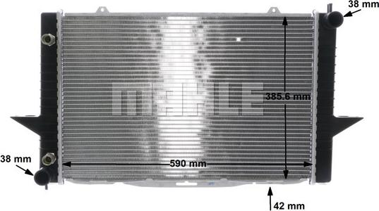 MAHLE CR 1544 000S - Радиатор, охлаждение двигателя onlydrive.pro