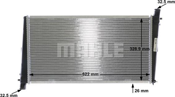 MAHLE CR 1541 000S - Radiators, Motora dzesēšanas sistēma onlydrive.pro