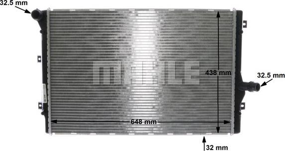 MAHLE CR 1539 001S - Radiator, engine cooling onlydrive.pro