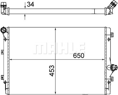 MAHLE CR 1539 002S - Radiator, engine cooling onlydrive.pro