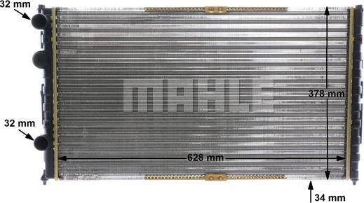 MAHLE CR 1535 000S - Radiator, engine cooling onlydrive.pro