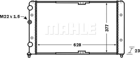 MAHLE CR 1535 000S - Radiator, engine cooling onlydrive.pro