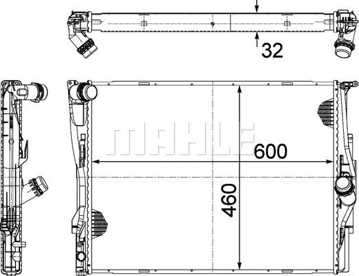 MAHLE CR 1089 000P - Radiaator,mootorijahutus onlydrive.pro