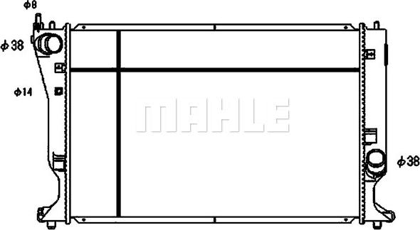 MAHLE CR 1080 000S - Radiator, engine cooling onlydrive.pro