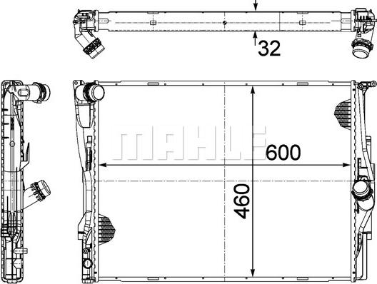 MAHLE CR 1087 000P - Radiators, Motora dzesēšanas sistēma onlydrive.pro