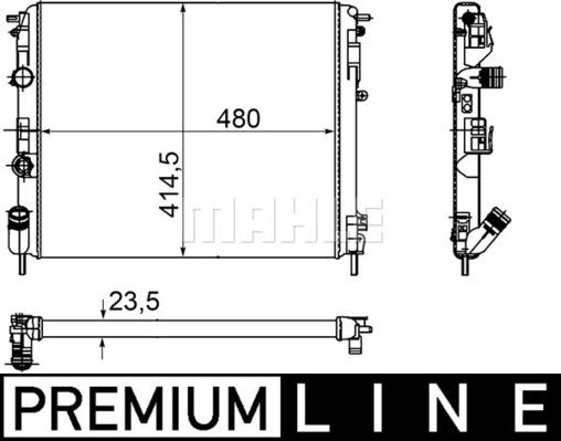 MAHLE CR 1145 000P - Radiator, engine cooling onlydrive.pro