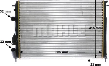 MAHLE CR 1146 000S - Radiator, engine cooling onlydrive.pro