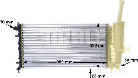 MAHLE CR 1108 000S - Radiators, Motora dzesēšanas sistēma onlydrive.pro