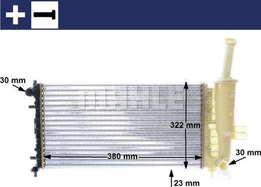 MAHLE CR 1108 000S - Radiators, Motora dzesēšanas sistēma onlydrive.pro