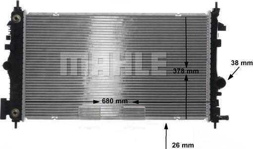 MAHLE CR 1103 000S - Radiator, engine cooling onlydrive.pro