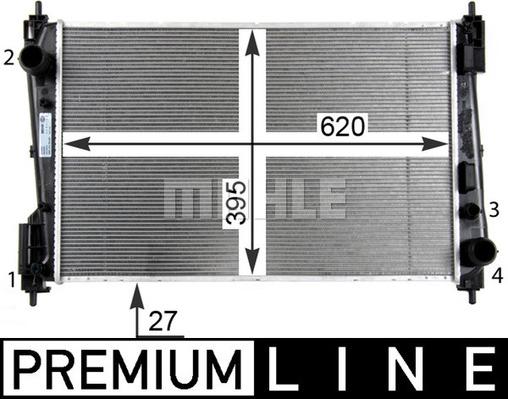 MAHLE CR 1111 000P - Radiator, engine cooling onlydrive.pro