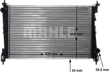 MAHLE CR 1112 000P - Radiator, engine cooling onlydrive.pro