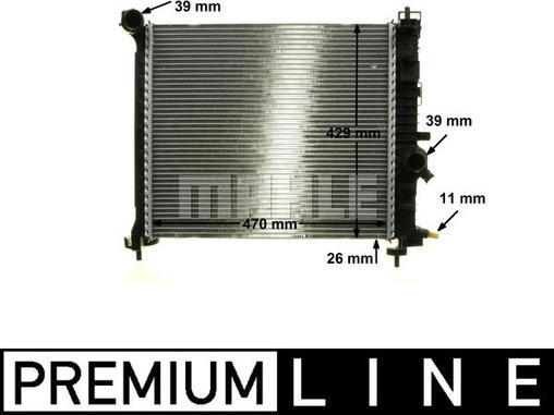 MAHLE CR 1189 000P - Radiator, engine cooling onlydrive.pro