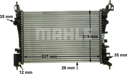 MAHLE CR 1182 000P - Radiator, engine cooling onlydrive.pro