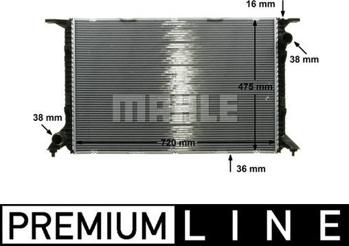 MAHLE CR 1132 000P - Radiators, Motora dzesēšanas sistēma onlydrive.pro