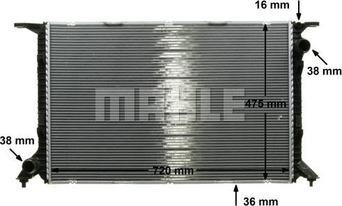 MAHLE CR 1132 000P - Radiators, Motora dzesēšanas sistēma onlydrive.pro