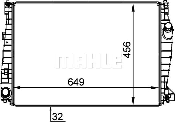 MAHLE CR 1357 000P - Radiator, engine cooling onlydrive.pro