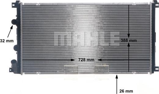 MAHLE CR 13 000S - Radiatorius, variklio aušinimas onlydrive.pro