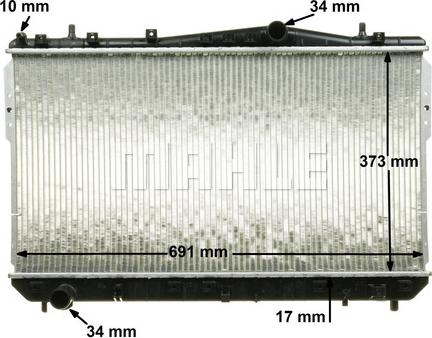 MAHLE CR 1312 000P - Radiator, engine cooling onlydrive.pro
