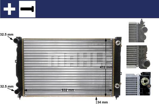 MAHLE CR 132 000S - Radiatorius, variklio aušinimas onlydrive.pro