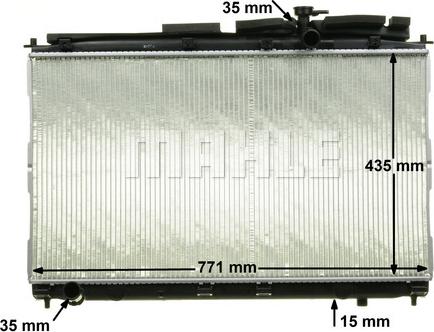 MAHLE CR 1323 000P - Radiator, engine cooling onlydrive.pro