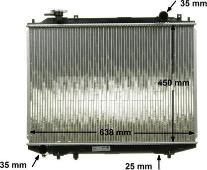 MAHLE CR 1746 000S - Radiatorius, variklio aušinimas onlydrive.pro