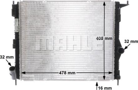 MAHLE CR 1765 000S - Radiator, engine cooling onlydrive.pro