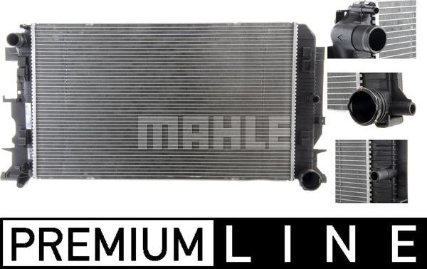 MAHLE CR 1719 000P - Радиатор, охлаждение двигателя onlydrive.pro