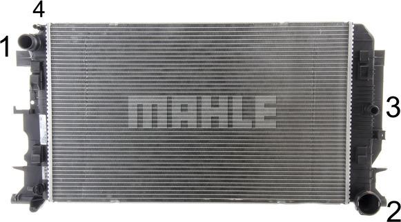 MAHLE CR 1719 000P - Радиатор, охлаждение двигателя onlydrive.pro