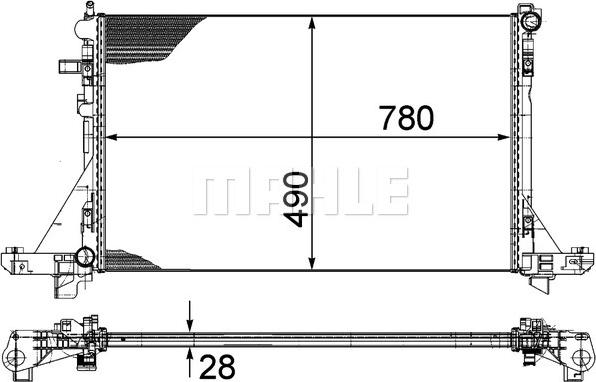 MAHLE CR 1770 000P - Radiator, engine cooling onlydrive.pro