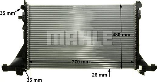 MAHLE CR 1771 000P - Radiator, engine cooling onlydrive.pro