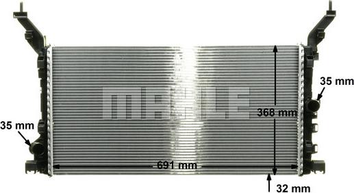 MAHLE CR 895 000P - Radiaator,mootorijahutus onlydrive.pro