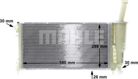 MAHLE CR 843 000S - Radiators, Motora dzesēšanas sistēma onlydrive.pro