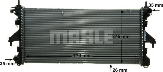 MAHLE CR 885 000P - Radiator, engine cooling onlydrive.pro