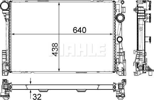 MAHLE CR 83 000P - Radiatorius, variklio aušinimas onlydrive.pro