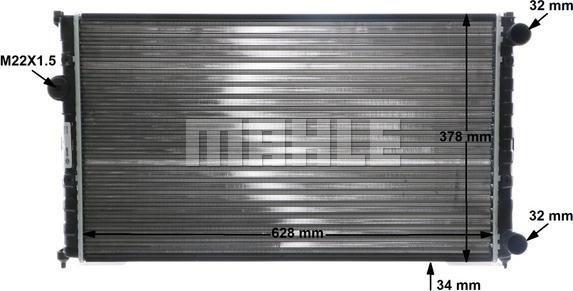 MAHLE CR 395 000S - Radiator, engine cooling onlydrive.pro