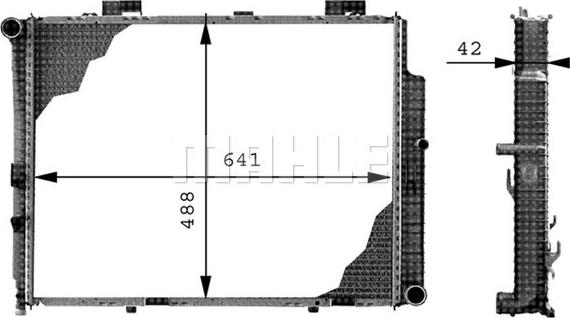 MAHLE CR 309 000P - Radiatorius, variklio aušinimas onlydrive.pro