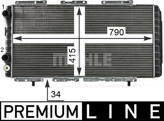 MAHLE CR 33 000P - Jäähdytin,moottorin jäähdytys onlydrive.pro