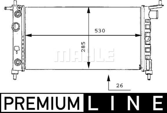 MAHLE CR 269 000P - Radiator, engine cooling onlydrive.pro