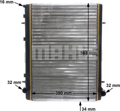 MAHLE CR 2033 000S - Radiator, engine cooling onlydrive.pro