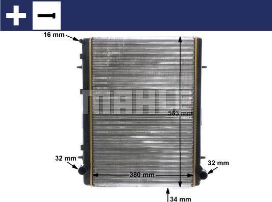 MAHLE CR 2033 000S - Radiator, engine cooling onlydrive.pro